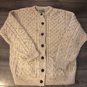 Vintage wool cable knit fisherman’s sweater